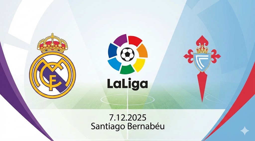 Preview 15. kolo španielskej Primera Divison zápas Real Madrid - Celta Vigo