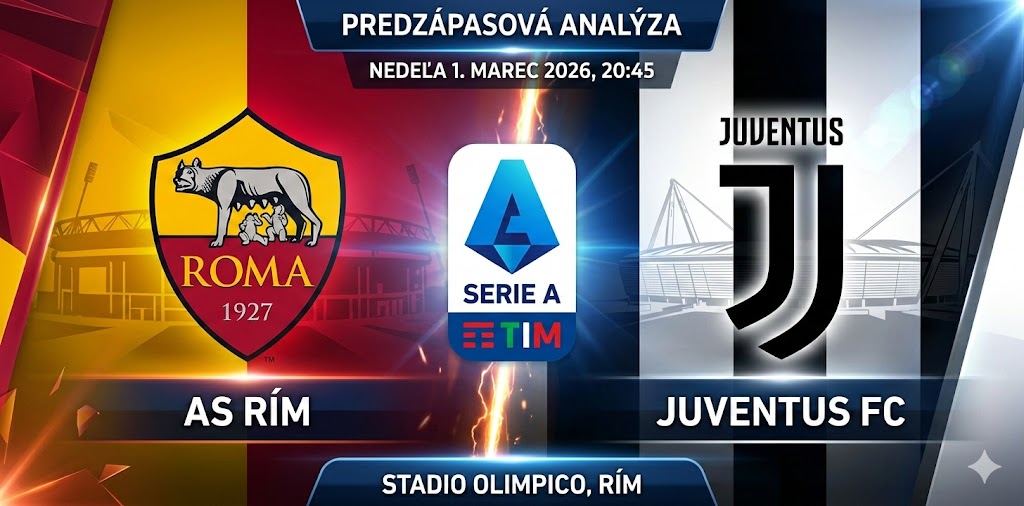 Preview 27. kolo Serie A zápas AS Rím - Juventus